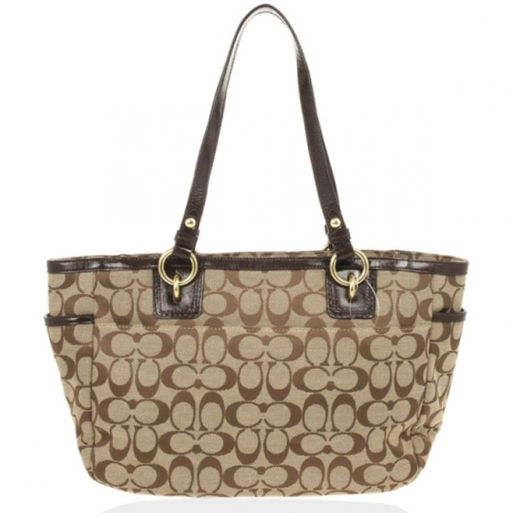 Coach Signature Gallery NS Zip Tote Bag - Picture 4 of 10